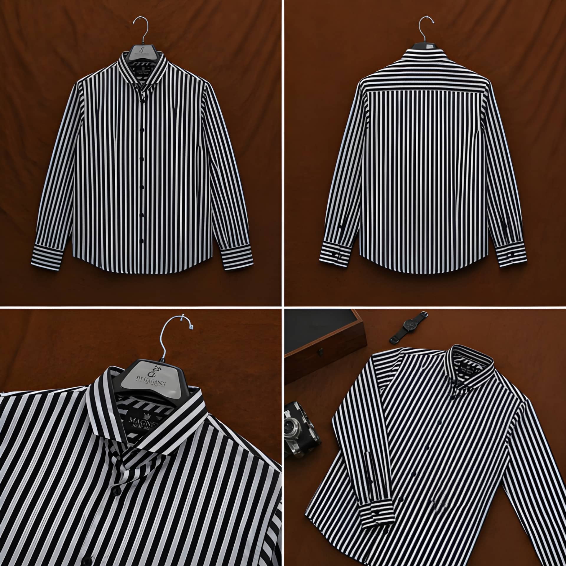 AKINO-OLD-MONEYSHIRT-Black — Premium Shirt by Akino — view 2