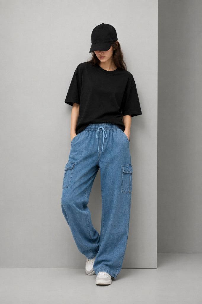 AKINO Blue Denim with Pocket
