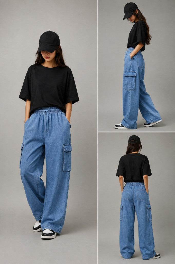AKINO Blue Denim with Pocket