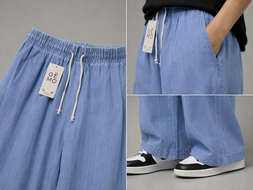 AKINO Dusty Blue Casual Denim