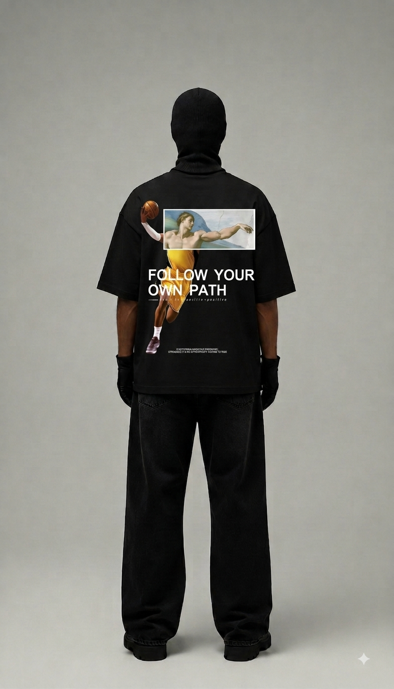 AKINO Follow Your Own Path Oversized Tee