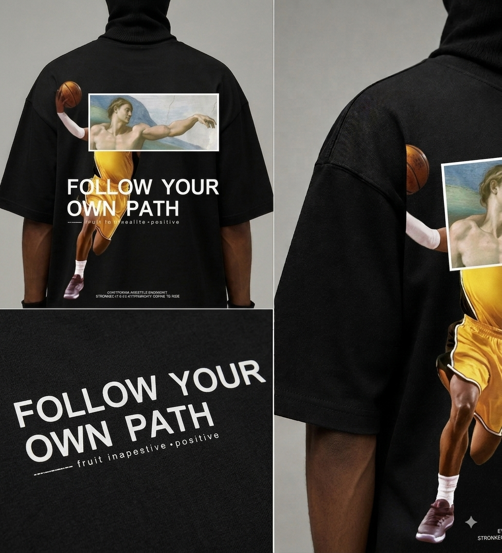 AKINO Follow Your Own Path Oversized Tee