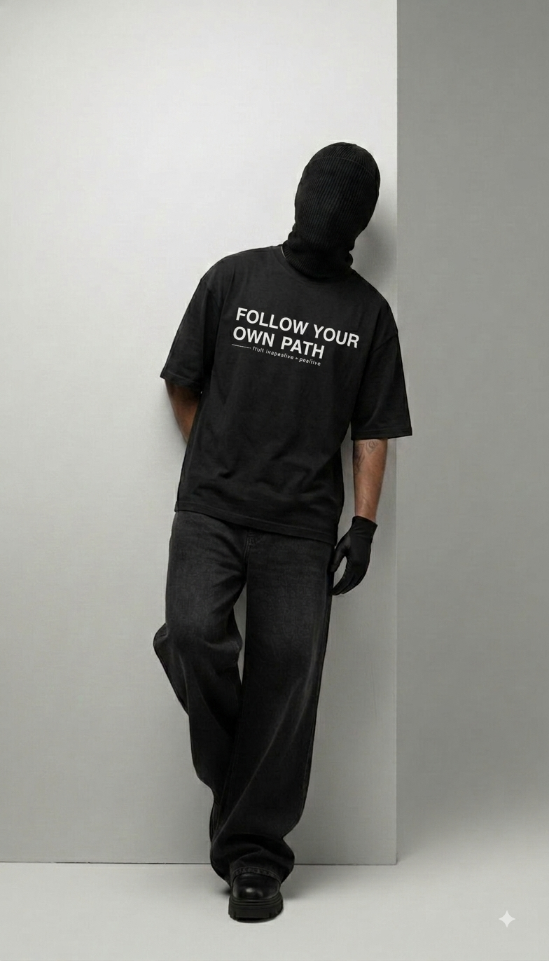 AKINO Follow Your Own Path Oversized Tee
