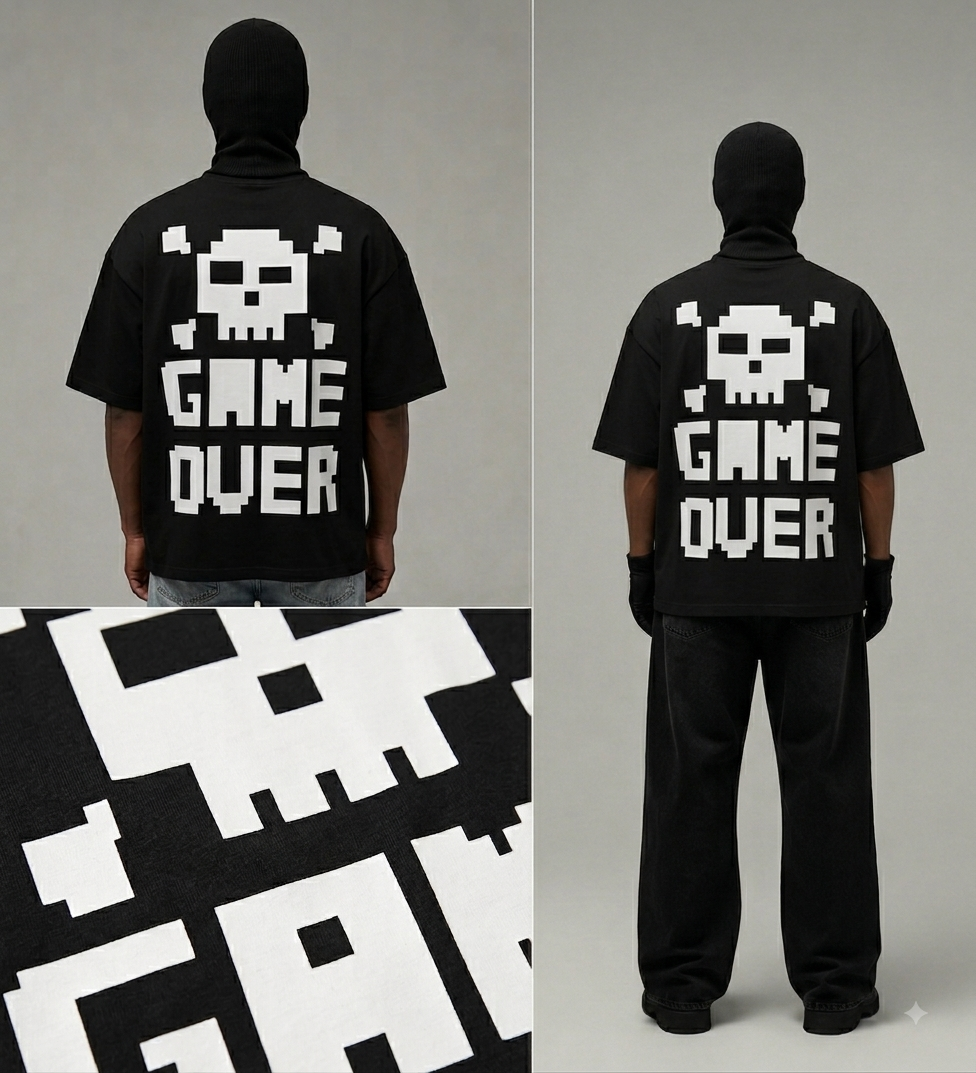 AKINO Game Over Oversized Tee